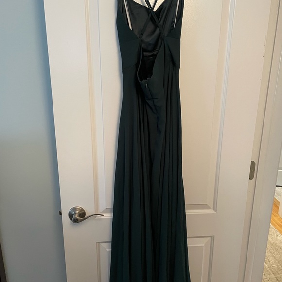 Lulus Dreamy Romance Forest Green Backless Maxi Dress Size M - Picture 4 of 4